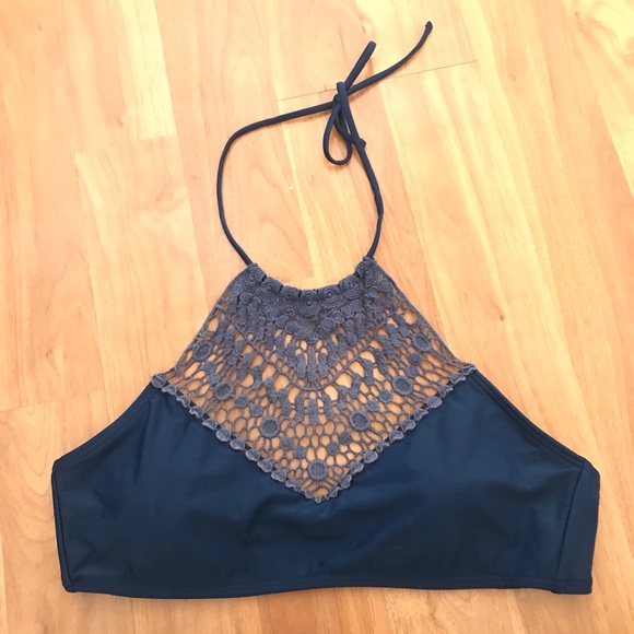 Ambrielle Other - Ambrielle navy blue croquet swim top